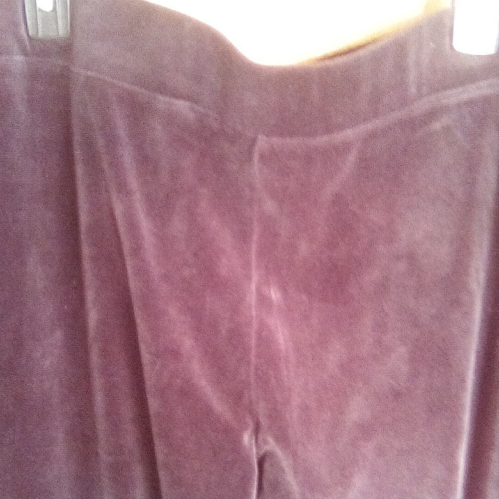 Talbots Rich Plum Velvet Joggers
